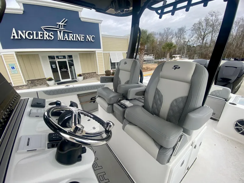 Slide: The Image of 2022 Sea Pro 320 DXL boat interior at Anglers Marine NC dealership. - 19