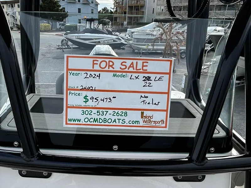 Slide: The Image of 2024 Sea Born LX 22 LE boat for sale, priced at $95,473, no trailer included. - 20