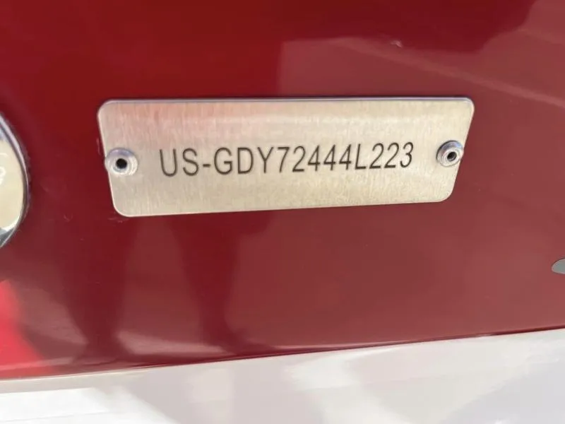 Slide: The Image of 2023 Hurricane SD187-IO boat identification plate with serial number. - 20