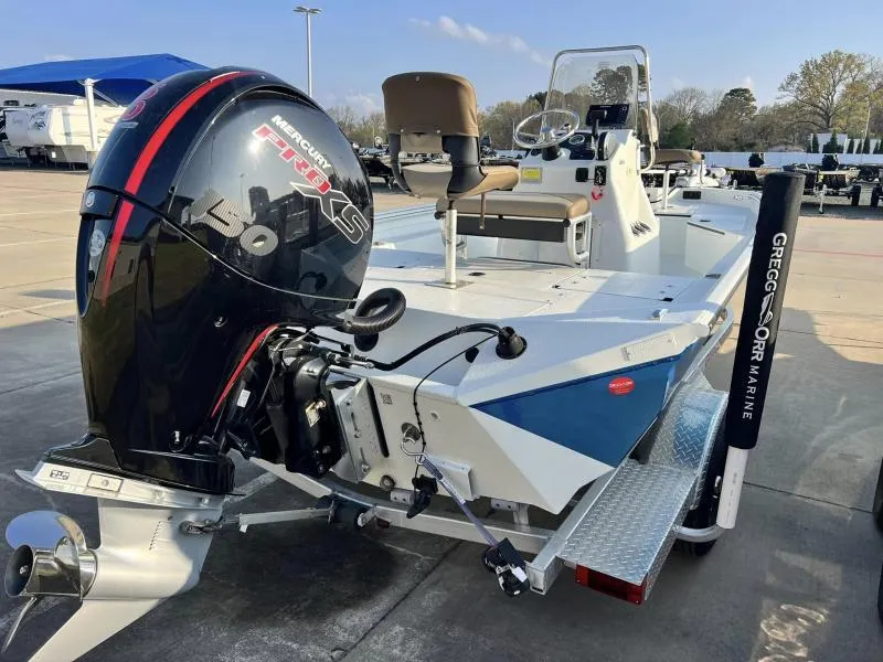 Slide: The Image of 2023 Excel Boats 203 Bay Pro with Mercury Pro XS outboard motor. - 5