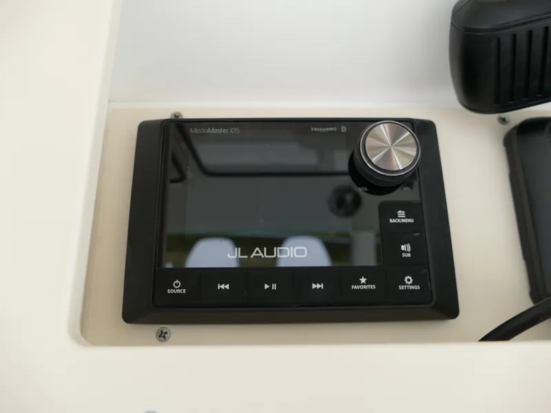 Slide: The Image of 2024 Pioneer 270 Pelagic boat with JL Audio MediaMaster display. - 23