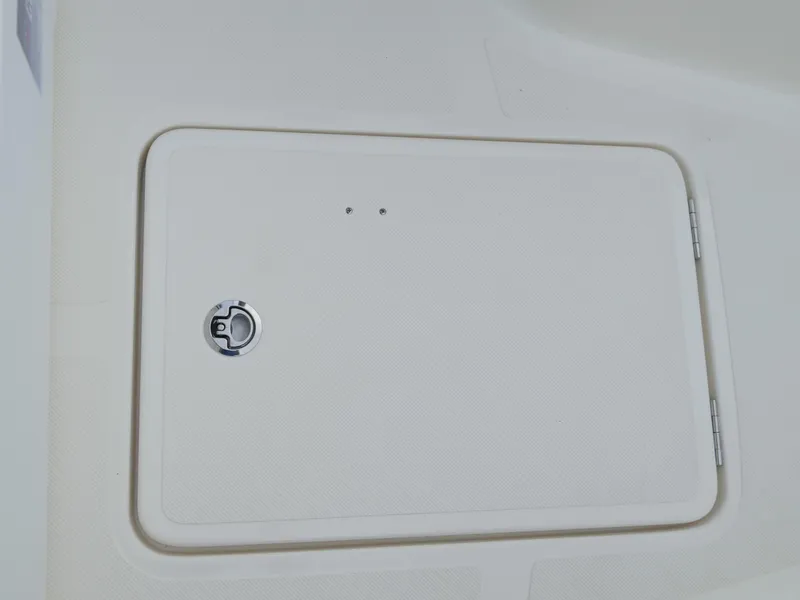Slide: The Image of Hatch door on 2024 Pioneer 270 Pelagic boat. - 45