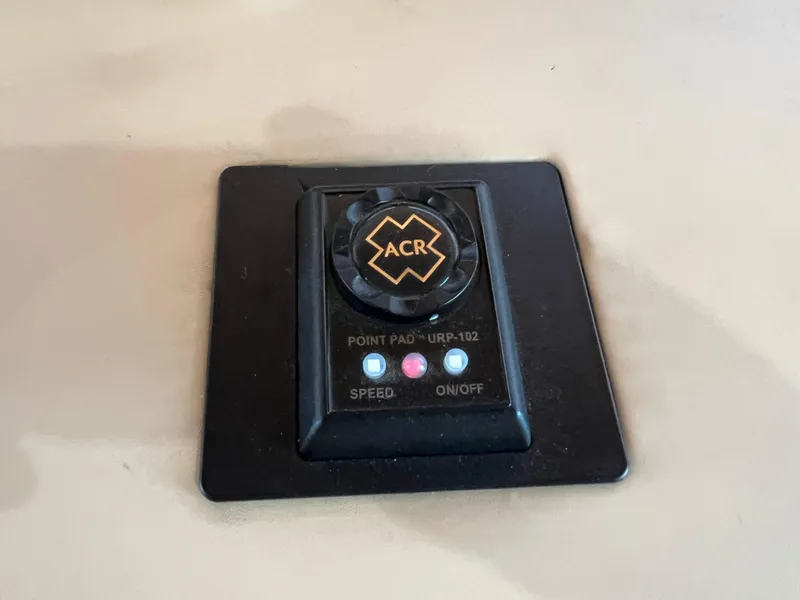 Slide: The Image of ACR control panel on 1999 Hatteras 74 Sport Deck Motor Yacht. - 49