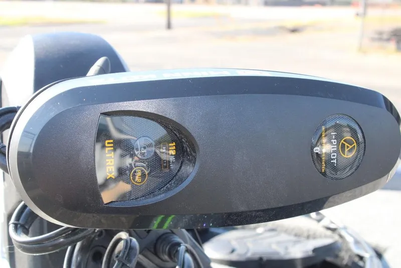 Slide: The Image of Close-up of the 2024 Phoenix 721 Pro XP trolling motor with Ultrex and i-Pilot features. - 18