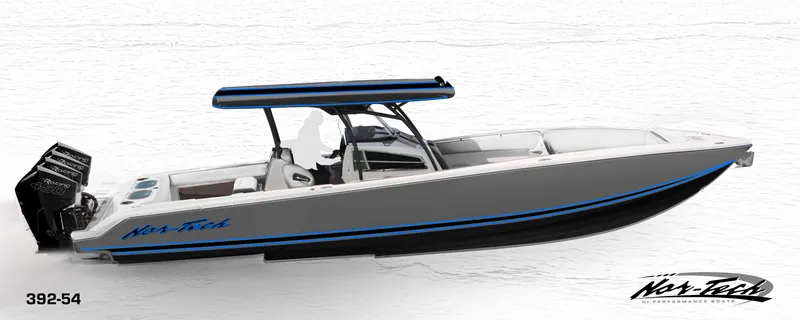 The Image of 2024 Nor-Tech 392 Superfish boat with sleek design and powerful engines. - 0