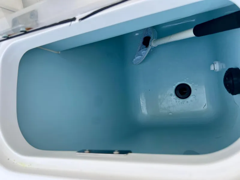 Slide: The Image of Livewell compartment of a 2015 Boston Whaler 250 Outrage boat. - 23