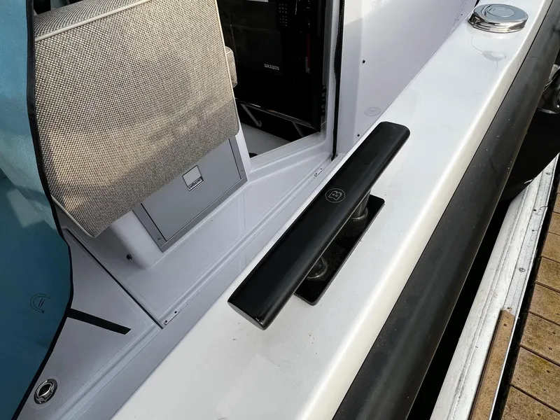 Slide: The Image of 2024 Axopar 37 Sun Top Mediterrana Edition boat deck detail. - 22