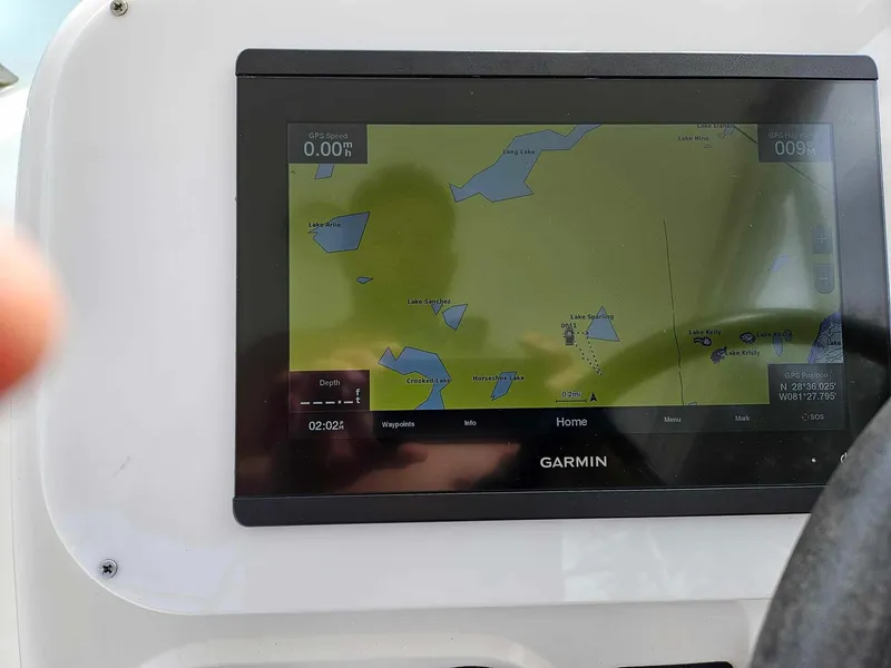 Slide: The Image of Garmin GPS display on a 2001 Century 3200 Walk-Around boat. - 4