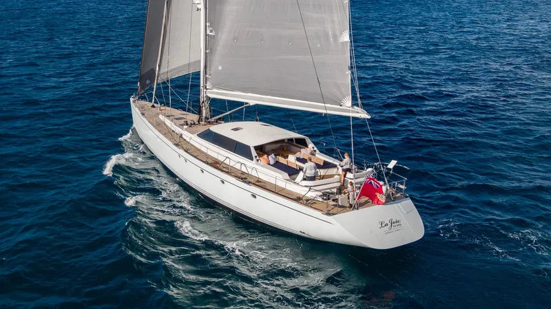 Slide: The Image of Luxurious 2005 Jongert 2900M sailing yacht cruising on open water. - 21