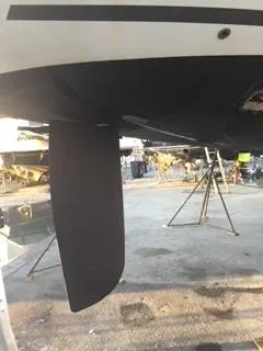 Slide: The Image of 2012 Beneteau Oceanis 48 sailboat keel in dry dock. - 34