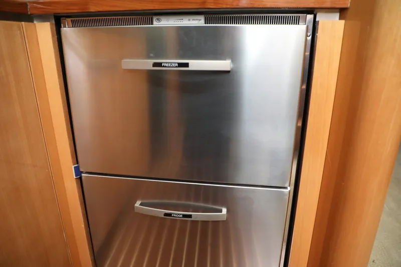 Slide: The Image of Stainless steel double freezer on 2008 Cobalt 46 yacht. - 17