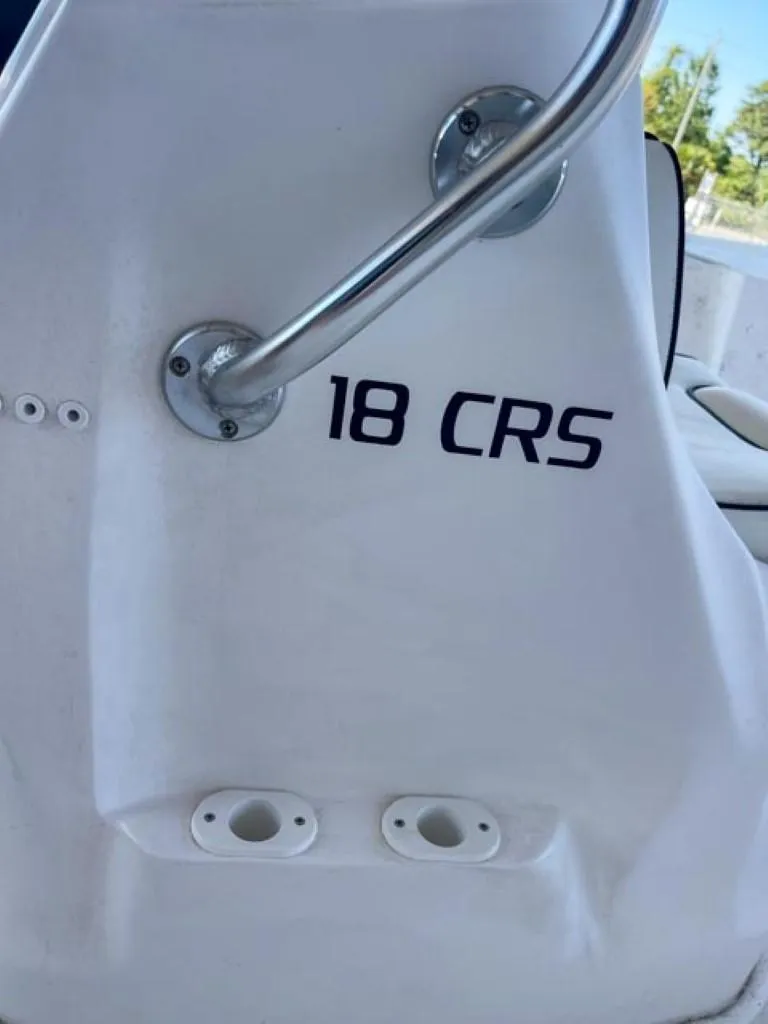 Slide: The Image of 2024 ALK2 Powerboats 18 CRS, white hull with chrome railing. - 12