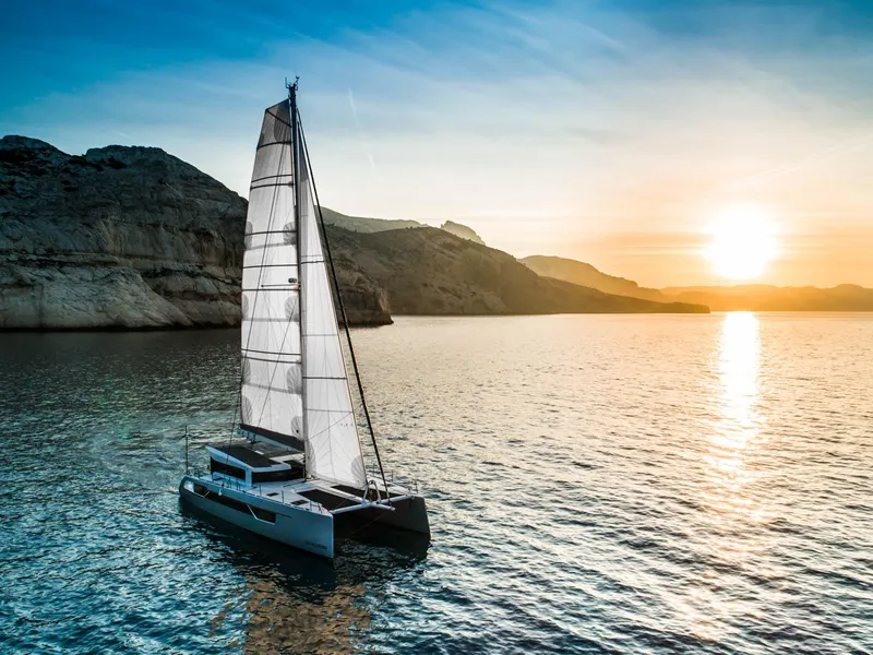 The Image of Windelo 54 sailboat cruising at sunset in 2025. - 0