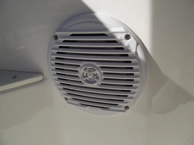 Slide: The Image of 2024 Bayliner CC20 boat interior with Trophy seat and storage drawer. - 27