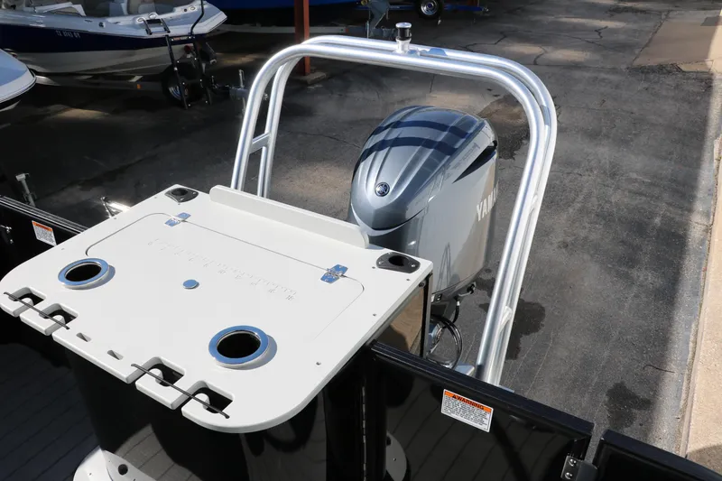Slide: The Image of 2024 Sylvan Mirage 8522 Party Fish boat with Yamaha outboard motor. - 24