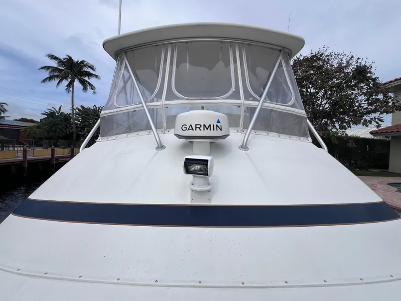Slide: The Image of 1988 Bertram 43 Convertible boat with Garmin navigation system. - 9