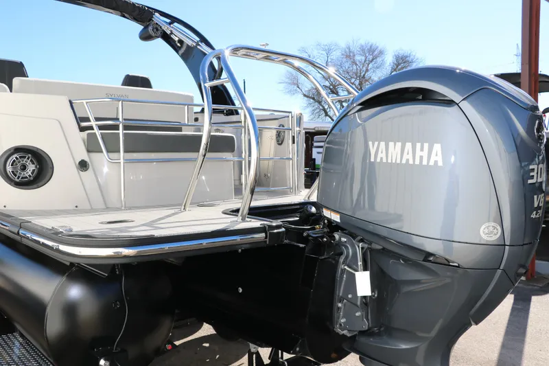 Slide: The Image of 2024 Sylvan G5 CLZ DC pontoon boat with Yamaha 300 V6 outboard motor. - 12