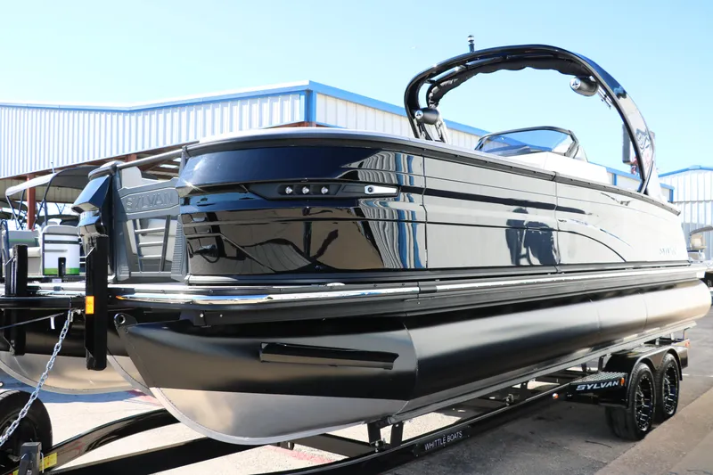 Slide: The Image of 2024 Sylvan G5 CLZ DC pontoon boat on trailer. - 16