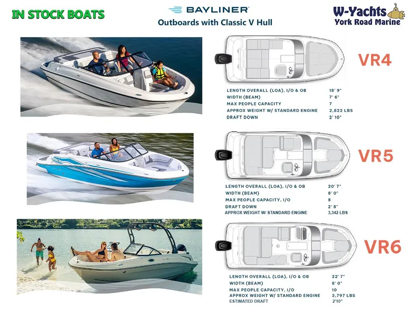 Slide: The Image of 2024 Bayliner VR5 boat with classic V hull, in stock at W-Yachts York Road Marine. - 30