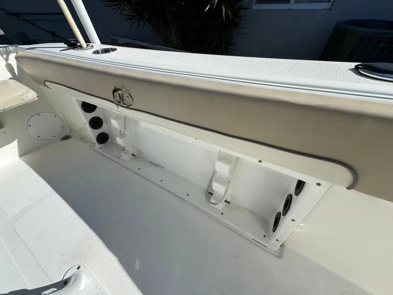 Slide: The Image of 2017 NauticStar 20 XS Offshore boat interior storage compartment. - 28