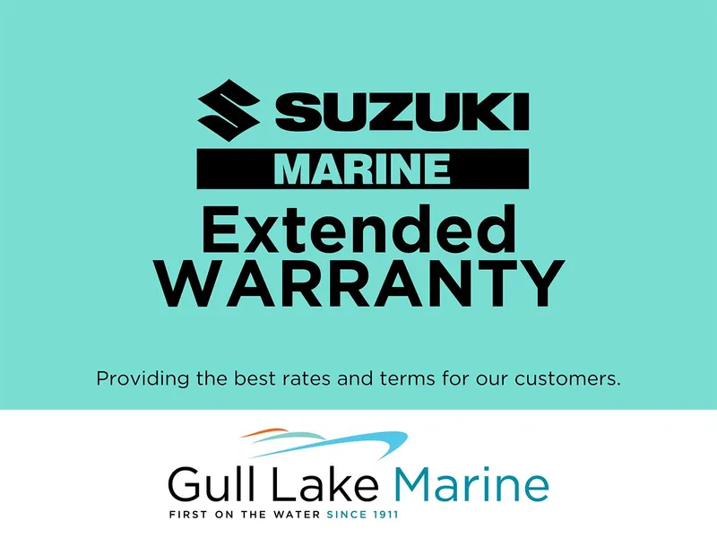 Slide: The Image of Suzuki Marine extended warranty offer by Gull Lake Marine, established 1911. - 13