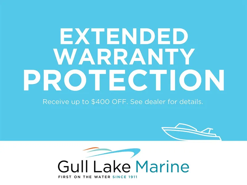 Slide: The Image of Extended warranty offer from Gull Lake Marine for Bulls Bay 2200, 2023 model. - 14