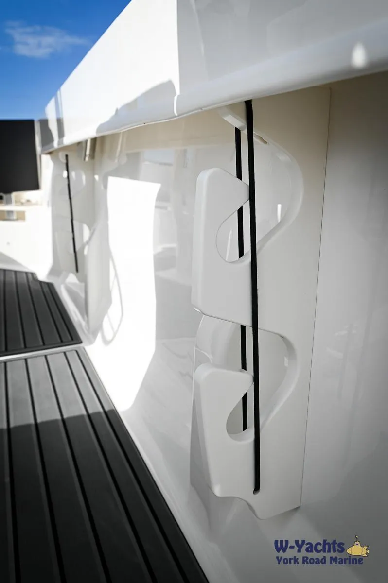 Slide: The Image of 2024 Bayliner T20 boat deck with integrated storage, showcased by W-Yachts at York Road Marine. - 29