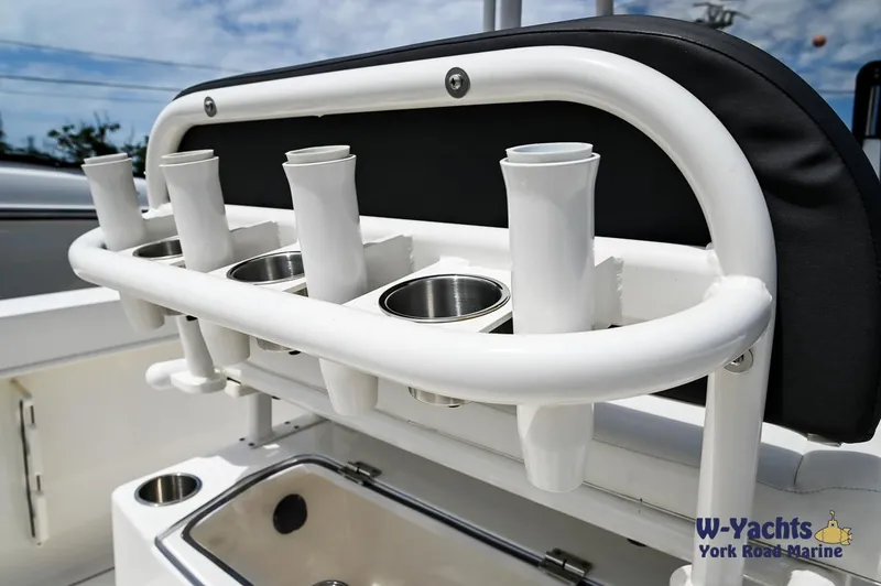 Slide: The Image of 2023 Bayliner T24 boat with rod holders and cup holders, W-Yachts York Road Marine. - 16