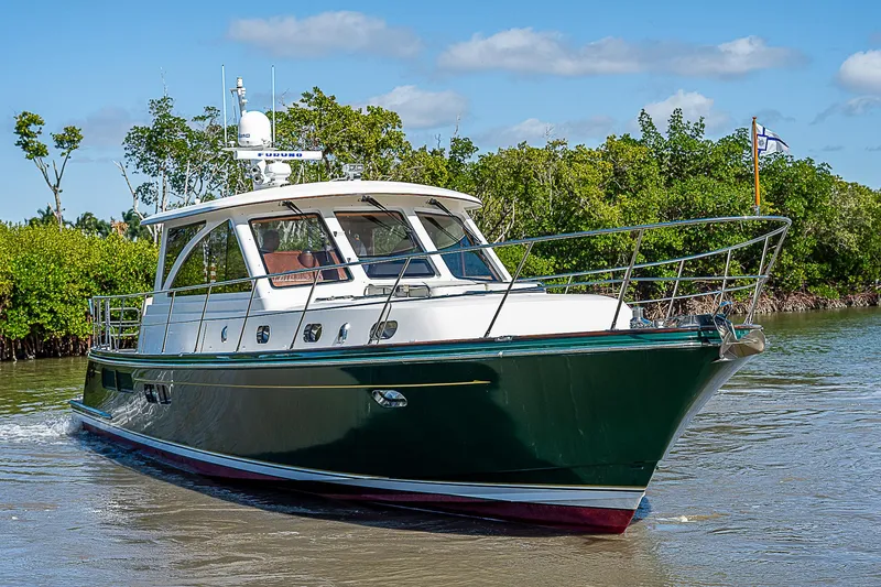 Slide: The Image of 2011 Hunt Yachts 52 cruising on a sunny day. - 6