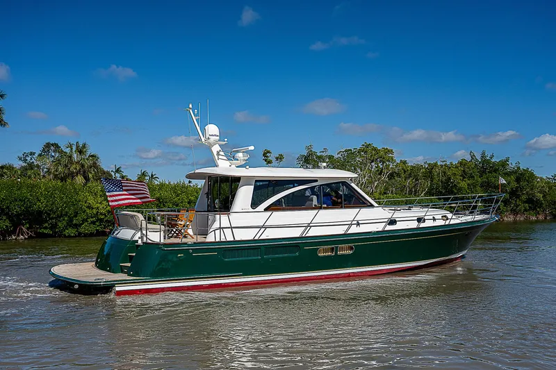 Slide: The Image of 2011 Hunt Yachts 52 cruising on a sunny day. - 7
