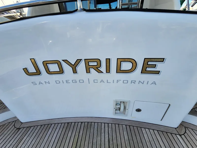 Slide: The Image of Ocean Alexander Veloce 2007 yacht named "Joyride" docked in San Diego, California. - 4