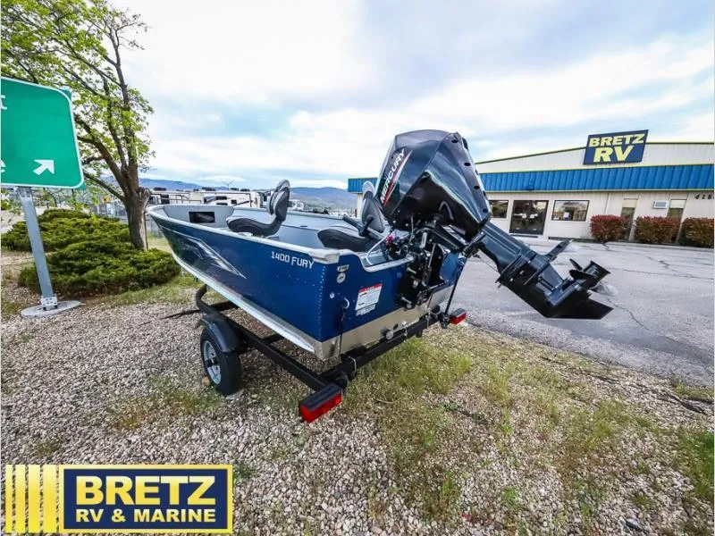 Slide: The Image of 2024 Fury 1400 Tiller boat at Bretz RV & Marine dealership. - 5