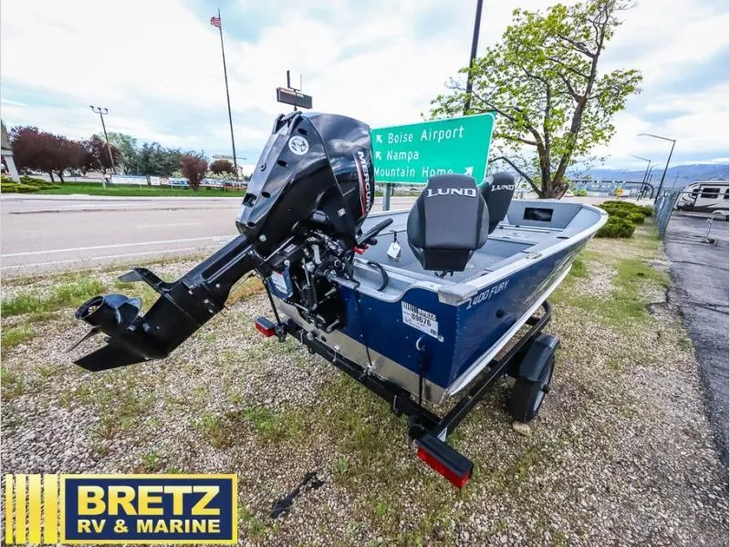 Slide: The Image of 2024 Fury 1400 Tiller boat at Bretz RV & Marine dealership. - 7