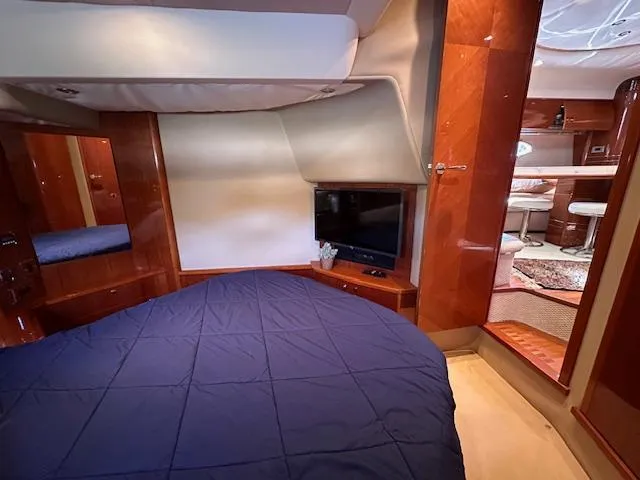Slide: The Image of Luxurious cabin interior of 2006 Princess 58v yacht with modern amenities. - 26