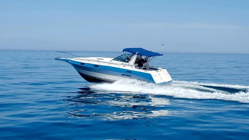 The Image of 1989 Cruisers Yachts 3060 Rogue cruising on calm blue waters. - 0