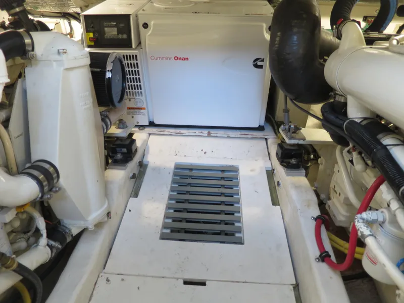 Slide: The Image of Engine room of a 2004 Tiara Yachts 3800 Open with Cummins Onan generator. - 17