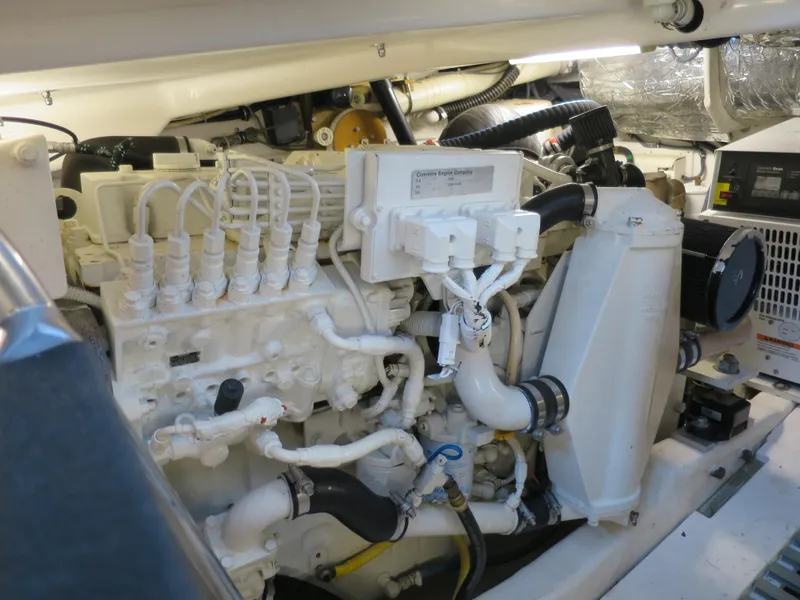 Slide: The Image of Engine compartment of a 2004 Tiara Yachts 3800 Open. - 18