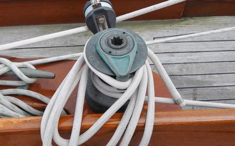 Slide: The Image of Custom Eldredge-McInnis 47 Cutter - Prowess - Cockpit - Port Secondary Winch - 10