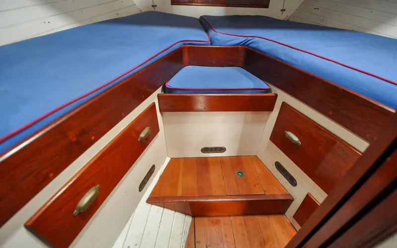 Slide: The Image of Custom Eldredge-McInnis 47 Cutter - Prowess - Forward Cabin - Storage - 105