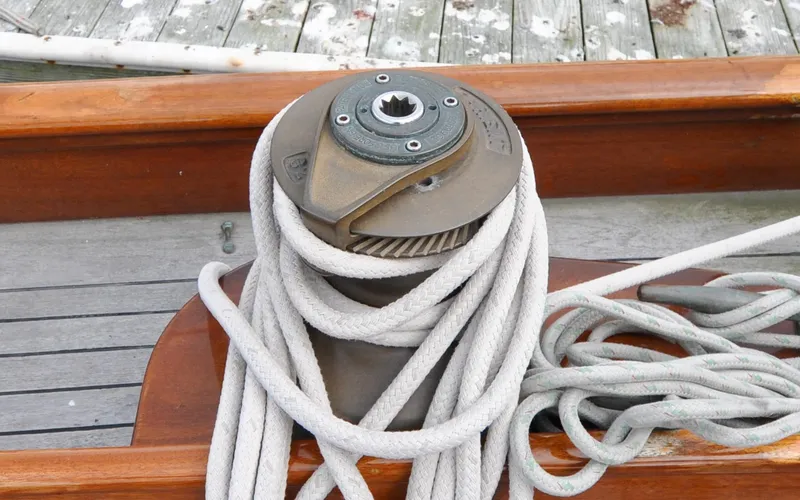 Slide: The Image of Custom Eldredge-McInnis 47 Cutter - Prowess - Cockpit - Port Primary Winch - 11