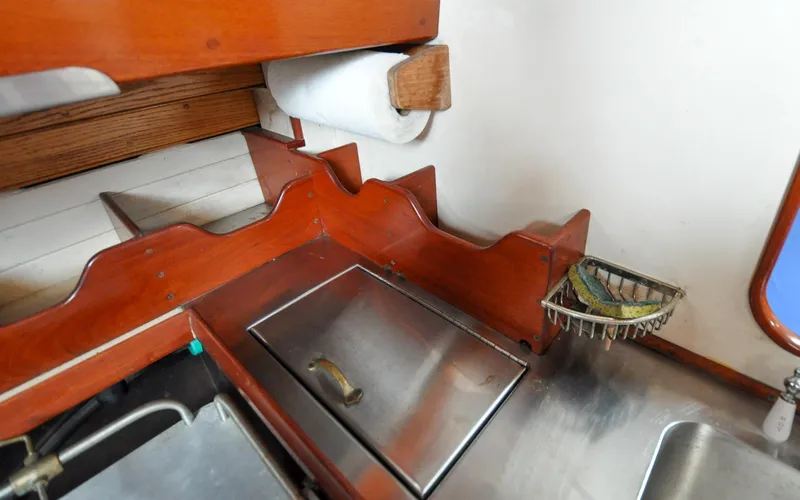 Slide: The Image of Custom Eldredge-McInnis 47 Cutter - Prowess - Galley - Storage - 122