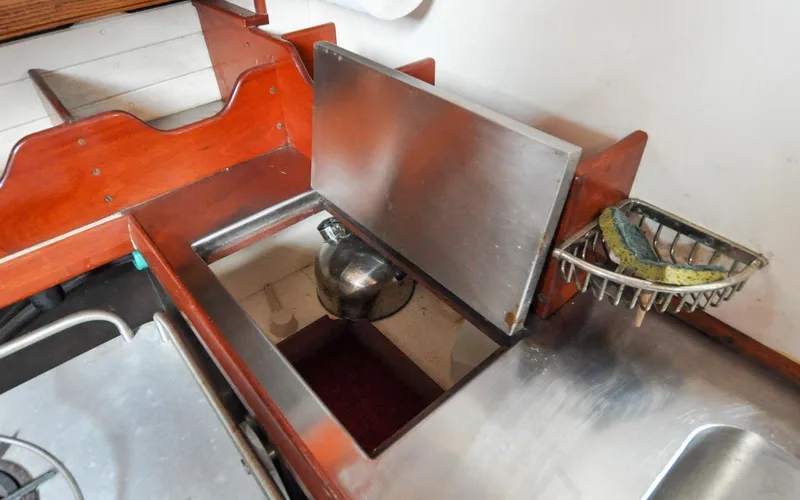 Slide: The Image of Custom Eldredge-McInnis 47 Cutter - Prowess - Galley - Storage - 123