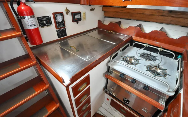 Slide: The Image of Custom Eldredge-McInnis 47 Cutter - Prowess - Galley - Fridge - 126