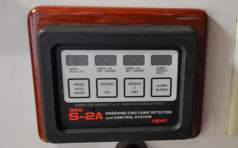 Slide: The Image of Custom Eldredge-McInnis 47 Cutter - Prowess - Galley - Propane Controls - 129