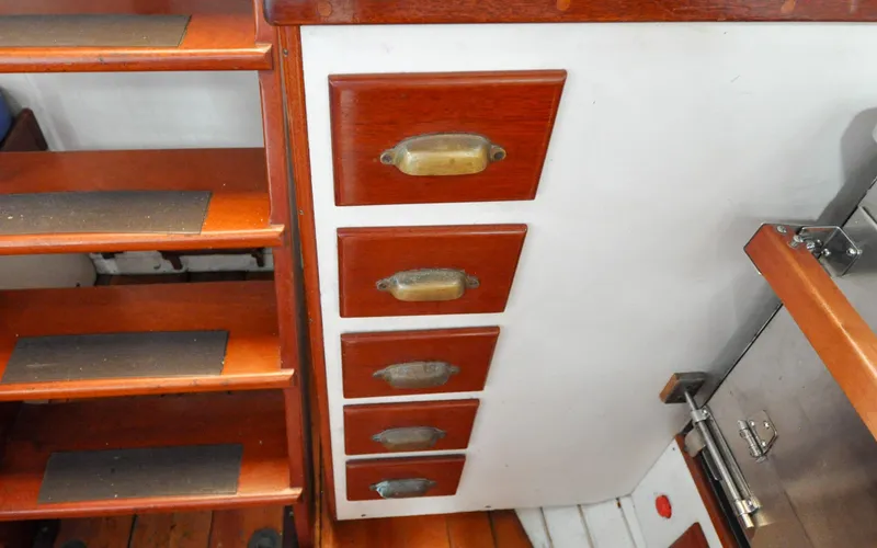 Slide: The Image of Custom Eldredge-McInnis 47 Cutter - Prowess - Galley - Storage - 133