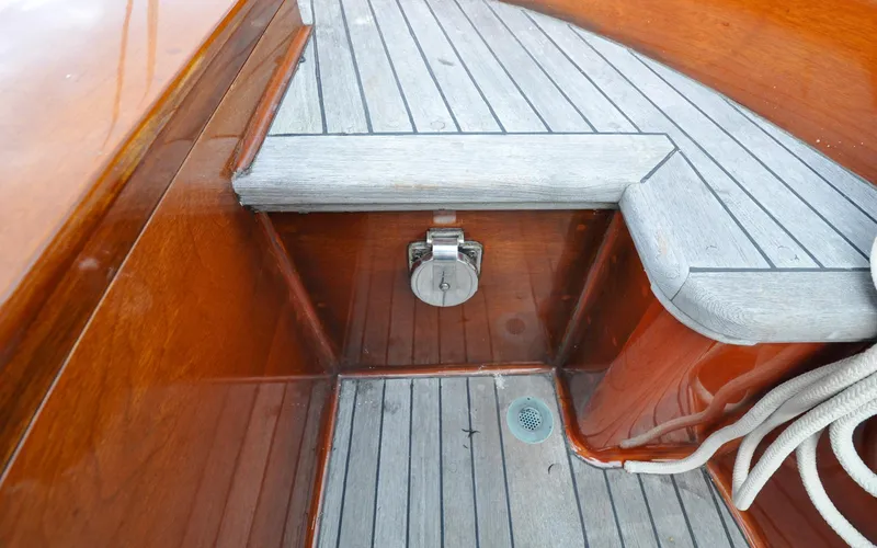 Slide: The Image of Custom Eldredge-McInnis 47 Cutter - Prowess - Cockpit - Shore Power Inlet - 30