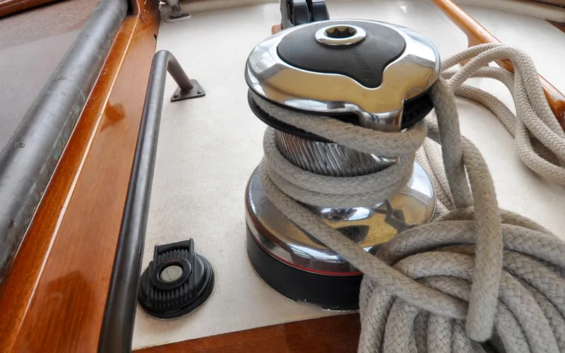 Slide: The Image of Custom Eldredge-McInnis 47 Cutter - Prowess - Cockpit - Electric Winch - 33