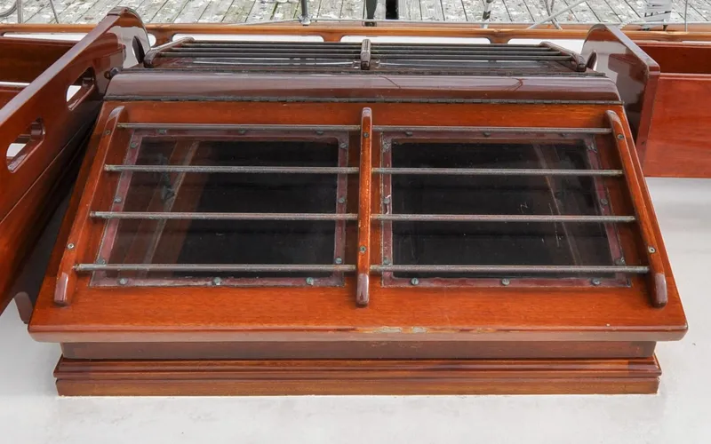 Slide: The Image of Custom Eldredge-McInnis 47 Cutter - Butterfly Deck Hatch Prowess - Coach Roof - Butterfly Hatch - 40