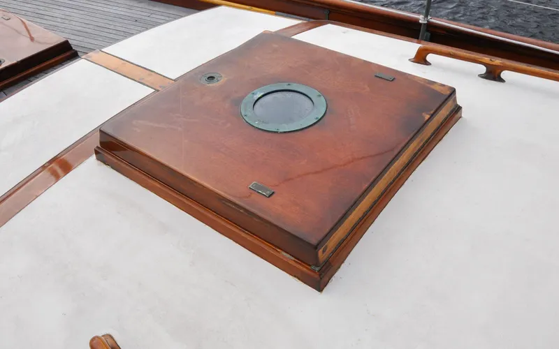 Slide: The Image of Custom Eldredge-McInnis 47 Cutter - Prowess - Coach Roof - Forward Cabin Hatch - 49