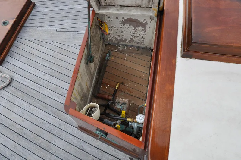 Slide: The Image of Custom Eldredge-McInnis 47 Cutter - Prowess - Fore Deck - Locker - 53